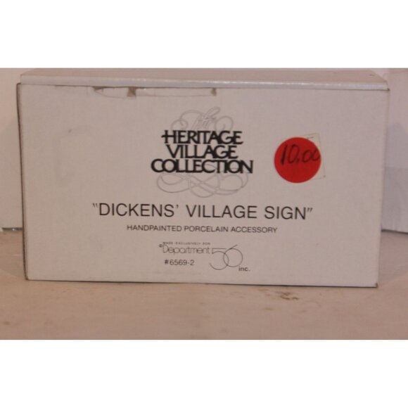 Dept 56 Dickens Village - Dickens Village Sign - Picture 3 of 3